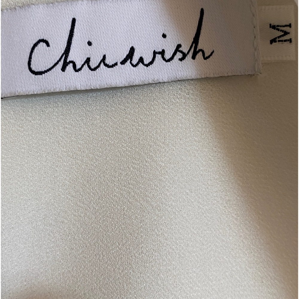 Cream and Black Chicwish Jumpsuit Medium